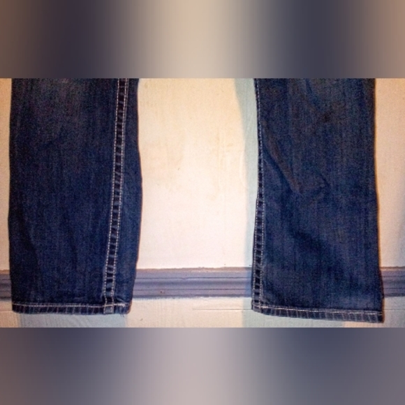 Women's Vigoss Size 15/33 Bootcut Jeans with Rhinestones on back pockets - Picture 5 of 13